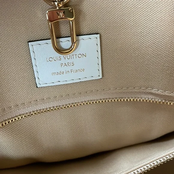 Preowned Louis Vuitton on the go khaki taupe large bag shopper - Picture 9 of 14